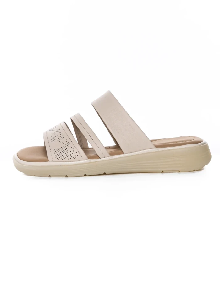 Papuci Dama din piele naturala 33191 CREAM | FORMAZIONE