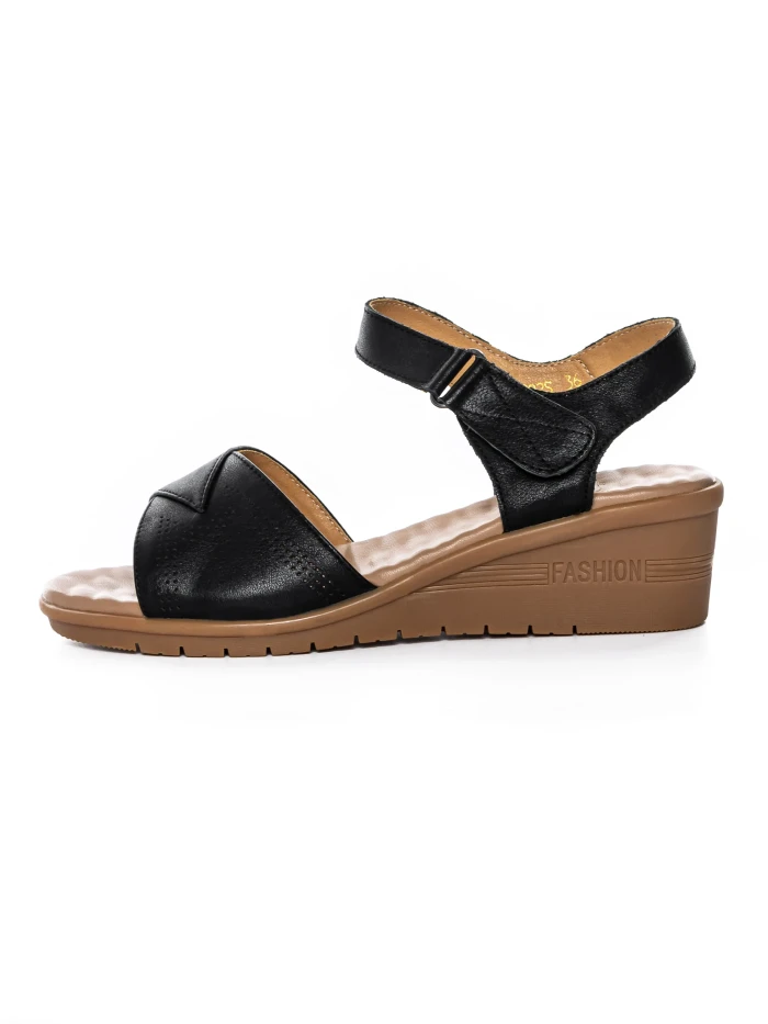 Sandale Dama cu Talpa Joasa 22002S Negru | Formazione » Pantoful.ro