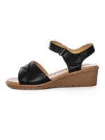 Sandale Dama cu Talpa Joasa 22002S Negru | Formazione » Pantoful.ro