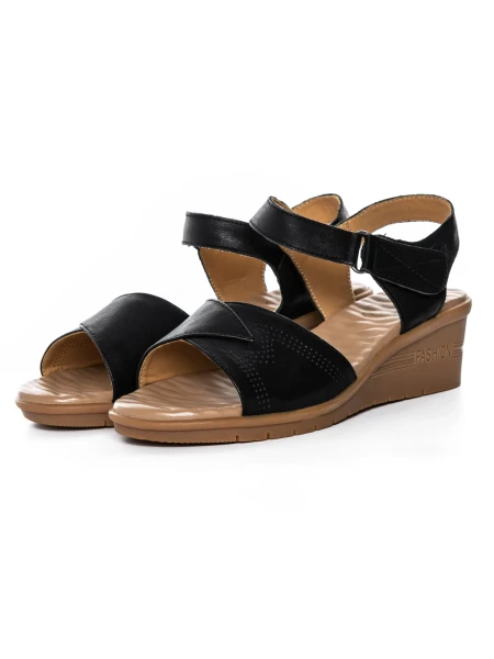 Sandale Dama cu Talpa Joasa 22002S Negru | Formazione » Pantoful.ro