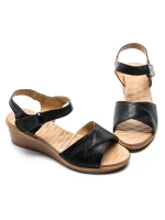 Sandale Dama cu Talpa Joasa 22002S Negru | Formazione » Pantoful.ro