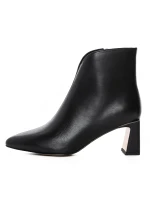 Botine Dama cu toc gros 2091-5-61A Negru » Pantoful.ro