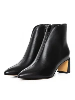 Botine Dama cu toc gros 2091-5-61A Negru » Pantoful.ro