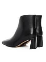 Botine Dama cu toc gros 2091-5-61A Negru » Pantoful.ro