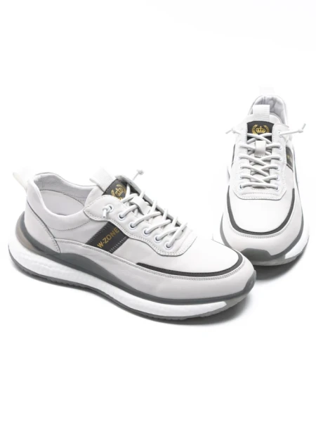 Pantofi Sport Barbati 33706 Alb-Gri Franco Gerardo