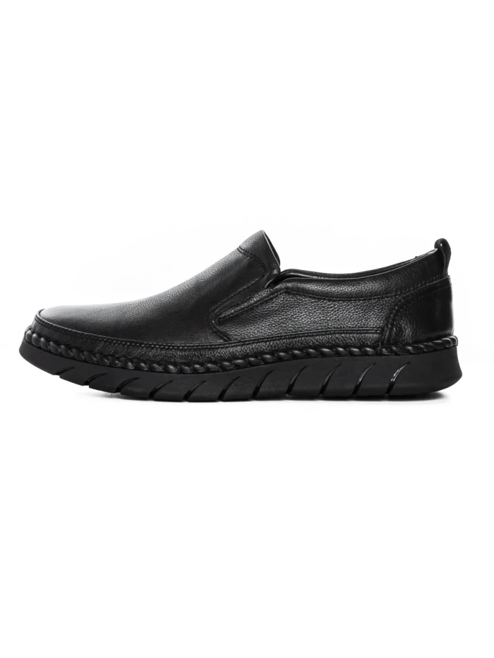 Pantofi Barbati din piele naturala HT8215 Negru (L16) Mels