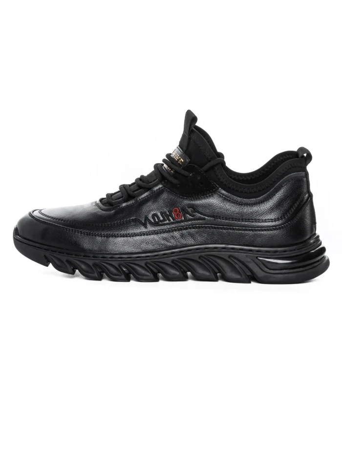 Pantofi Sport Barbati din piele naturala M01902 Negru (L10) Franco Gerardo