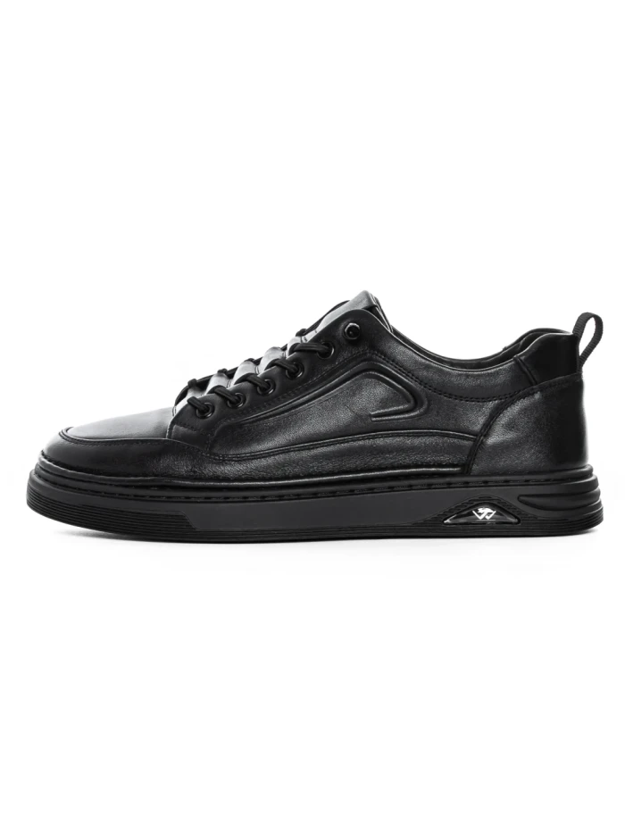 Pantofi Casual Barbati din piele naturala W25513-1 BLACK | ADVANCER