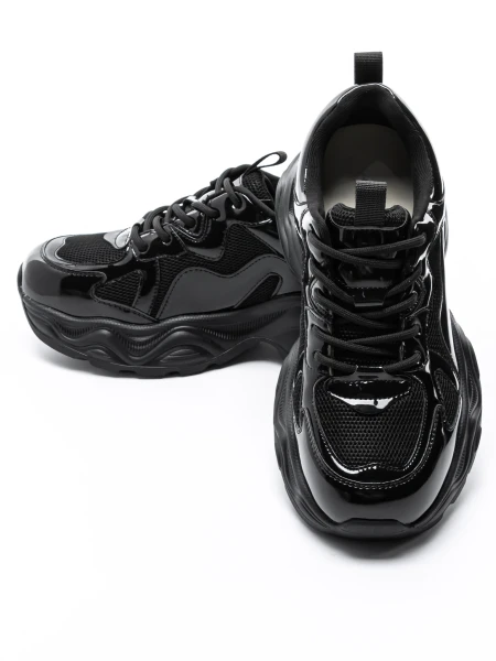 Pantofi Sport Dama din piele naturala 919-1 Negru | Ad... » Pantoful.ro