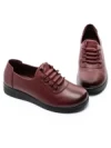 Pantofi Casual Dama din piele naturala 18791 WINE | ADVANCER