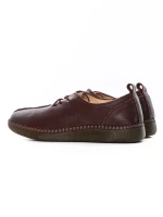 Pantofi Casual Dama din piele naturala SC9520 Visiniu ... » Pantoful.ro