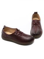 Pantofi Casual Dama din piele naturala SC9520 Visiniu ... » Pantoful.ro