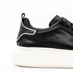 Pantofi Sport Barbati din piele naturala 3221 Negru-Al... » Pantoful.ro