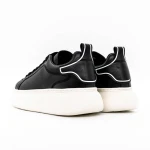 Pantofi Sport Barbati din piele naturala 3221 Negru-Al... » Pantoful.ro