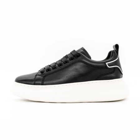 Pantofi Sport Barbati din piele naturala 3221 Negru-Al... » Pantoful.ro