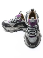 Pantofi Sport Dama din piele naturala Y5758-2 GREY-PURPLE | ADVANCER