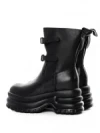 Ghete Dama din piele naturala 5W62 BLACK | PANTOFUL