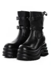 Ghete Dama din piele naturala 5W62 BLACK | PANTOFUL