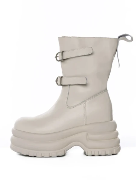 Ghete Dama din piele naturala 5W62 BEIGE | PANTOFUL