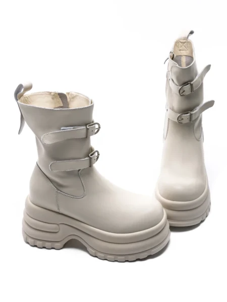 Ghete Dama din piele naturala 5W62 BEIGE | PANTOFUL