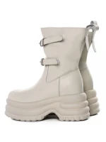 Ghete Dama din piele naturala 5W62 BEIGE | PANTOFUL