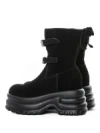Ghete Dama din piele naturala 5W62 BLACK | PANTOFUL