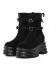 Ghete Dama din piele naturala 5W62 BLACK | PANTOFUL
