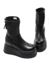 Ghete Dama din piele naturala 5W76 BLACK | PANTOFUL