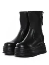 Ghete Dama din piele naturala 5W76 BLACK | PANTOFUL