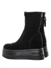 Ghete Dama din piele naturala 5W76 BLACK | PANTOFUL