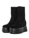 Ghete Dama din piele naturala 5W76 BLACK | PANTOFUL