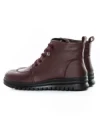 Ghete Dama din piele naturala 5W50 WINERED | PANTOFUL