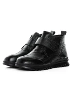 Ghete Dama din piele naturala 5W51 BLACK | PANTOFUL