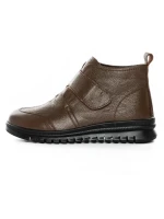 Ghete Dama din piele naturala 5W51 DARK BROWN | PANTOFUL