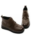 Ghete Dama din piele naturala 5W51 DARK BROWN | PANTOFUL