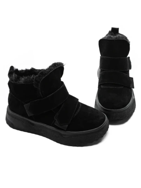 Ghete Dama din piele naturala 5SZ6 BLACK | PANTOFUL