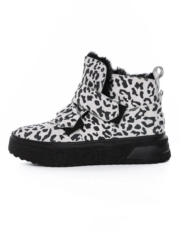 Ghete Dama din piele naturala 5SZ6 LEOPARD PRINT | PANTOFUL