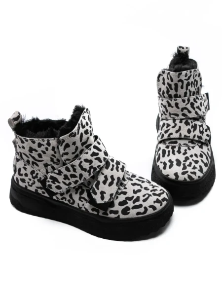 Ghete Dama din piele naturala 5SZ6 LEOPARD PRINT | PANTOFUL