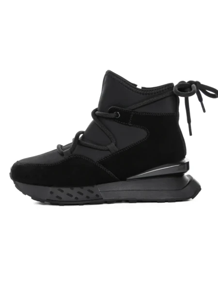 Ghete Dama din piele naturala 5SZ8 BLACK | PANTOFUL