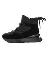 Ghete Dama din piele naturala 5SZ8 BLACK | PANTOFUL