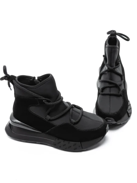 Ghete Dama din piele naturala 5SZ8 BLACK | PANTOFUL