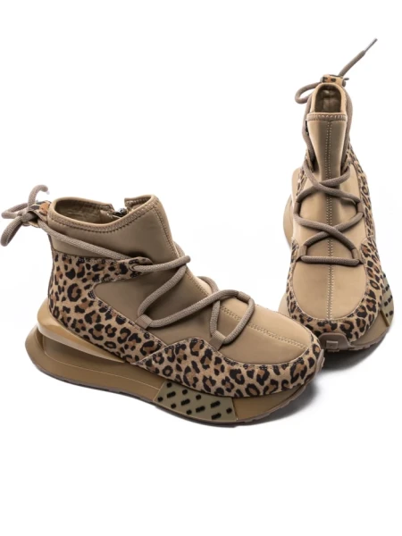 Ghete Dama din piele naturala 5SZ8 LEOPARD PRINT | PANTOFUL