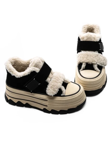 Ghete Dama din piele naturala 5W53 BLACK | PANTOFUL