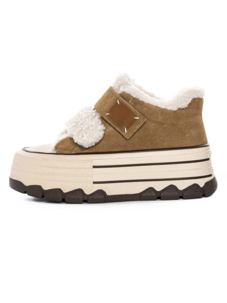 Ghete Dama din piele naturala 5W53 YELLOW | PANTOFUL