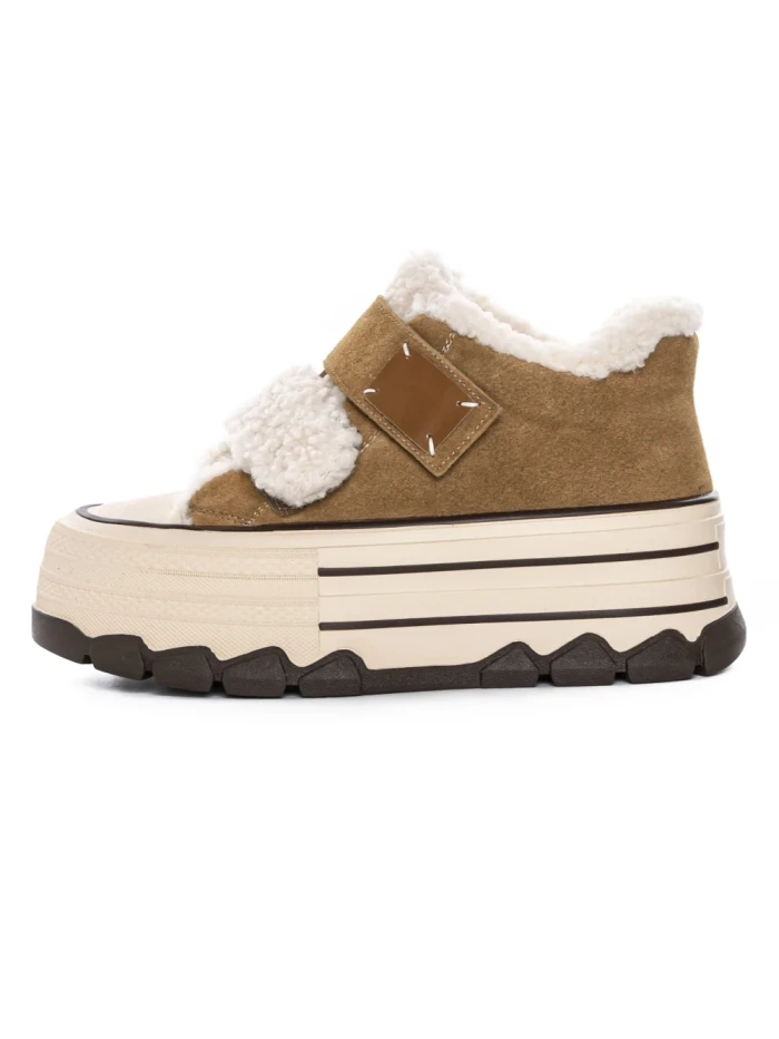 Ghete Dama din piele naturala 5W53 YELLOW | PANTOFUL