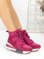 Ghete Dama din piele naturala 5SZ8 Roz | Pantoful » Pantoful.ro