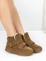 Ghete Dama din piele naturala 5SZ6 Galben | Pantoful » Pantoful.ro