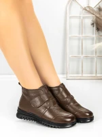 Ghete Dama din piele naturala 5W51 Maro | Pantoful » Pantoful.ro