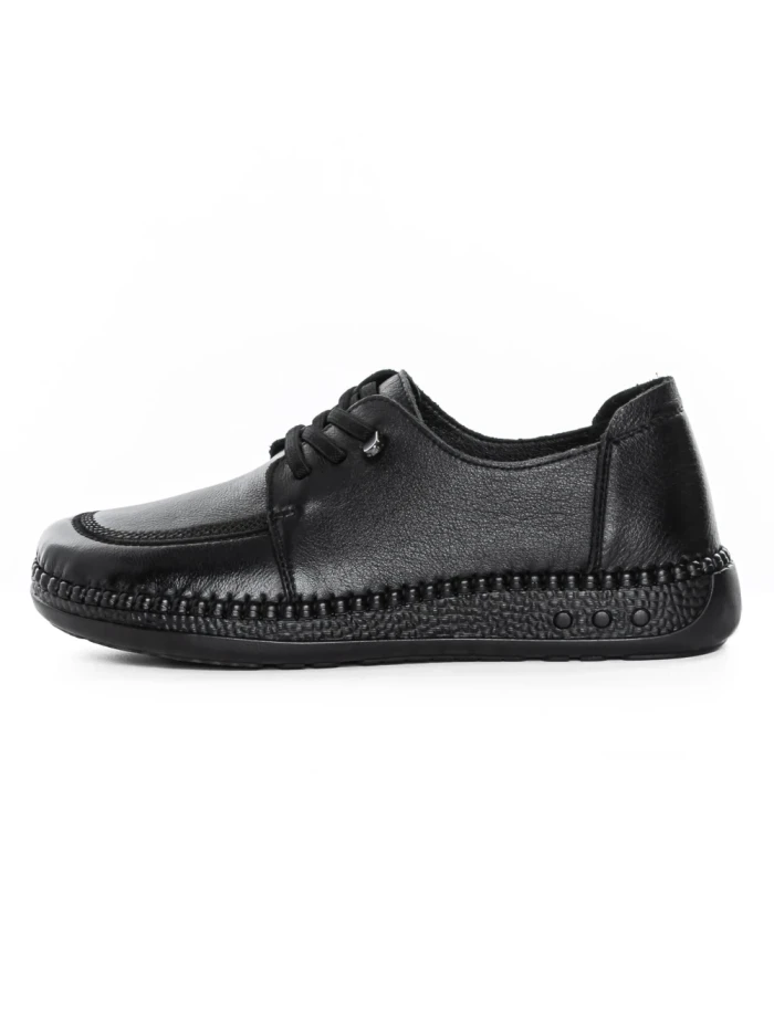 Pantofi Casual Dama din piele naturala KM327 BLACK | FORMAZIONE