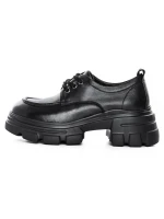 Pantofi Casual Dama din piele naturala KM1606 Negru | ... » Pantoful.Ro